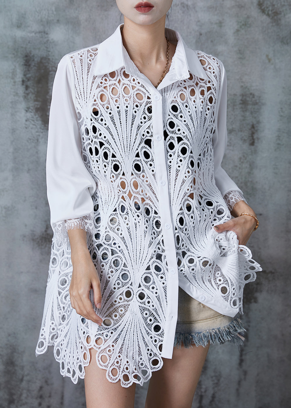 A Vintage Style Shirt with Delicate Timeless Details