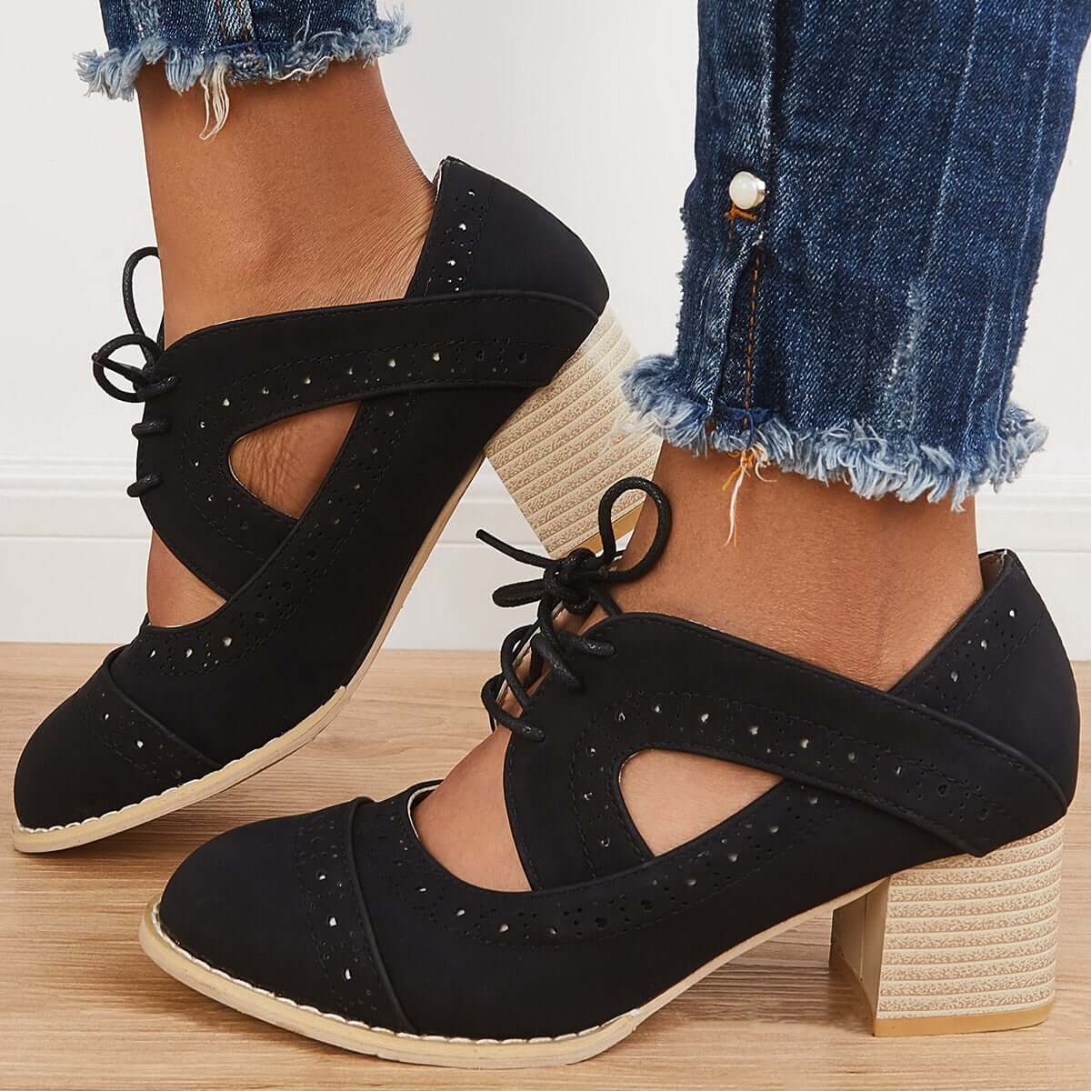 Chic Orthopedic Pumps with Unique Design