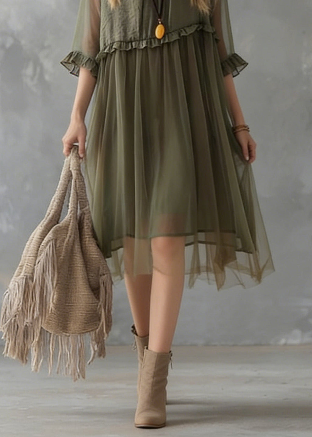 Elegantly Styled Dress for Everyday Wear
