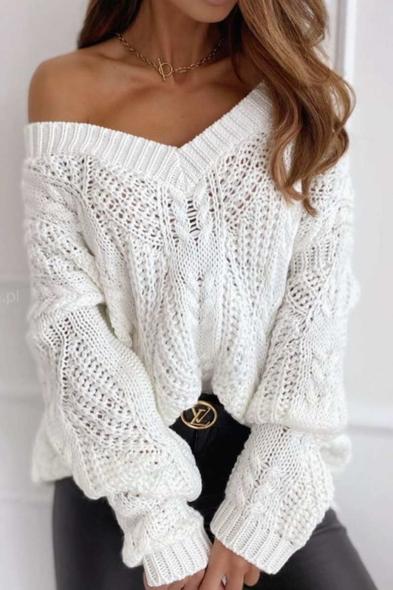 A Vintage Style Sweater with Delicate Timeless Details