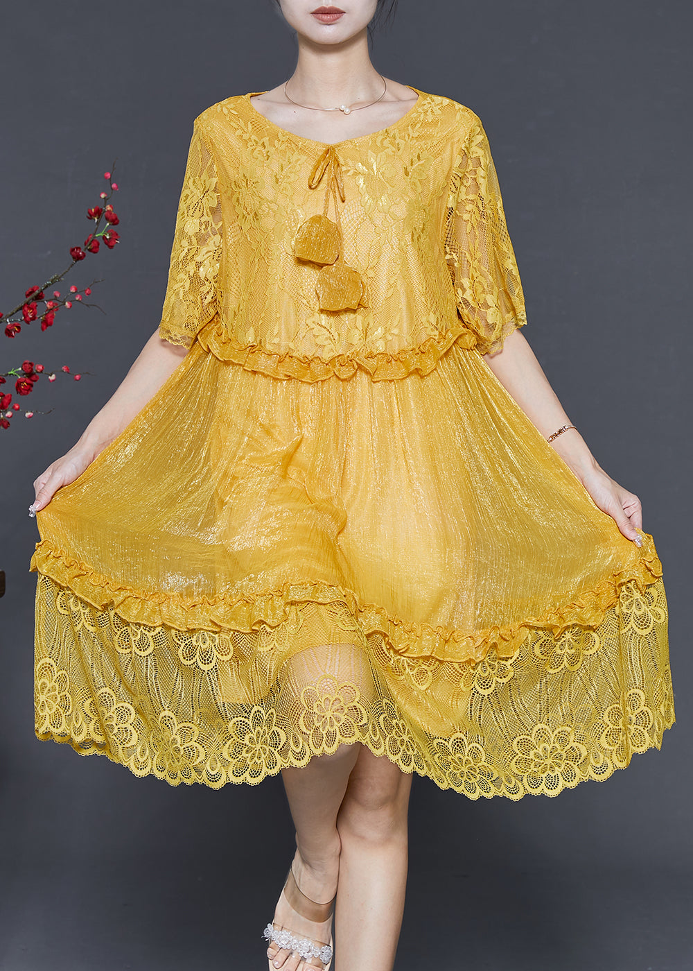 A Vintage Style Dress with Delicate Timeless Details