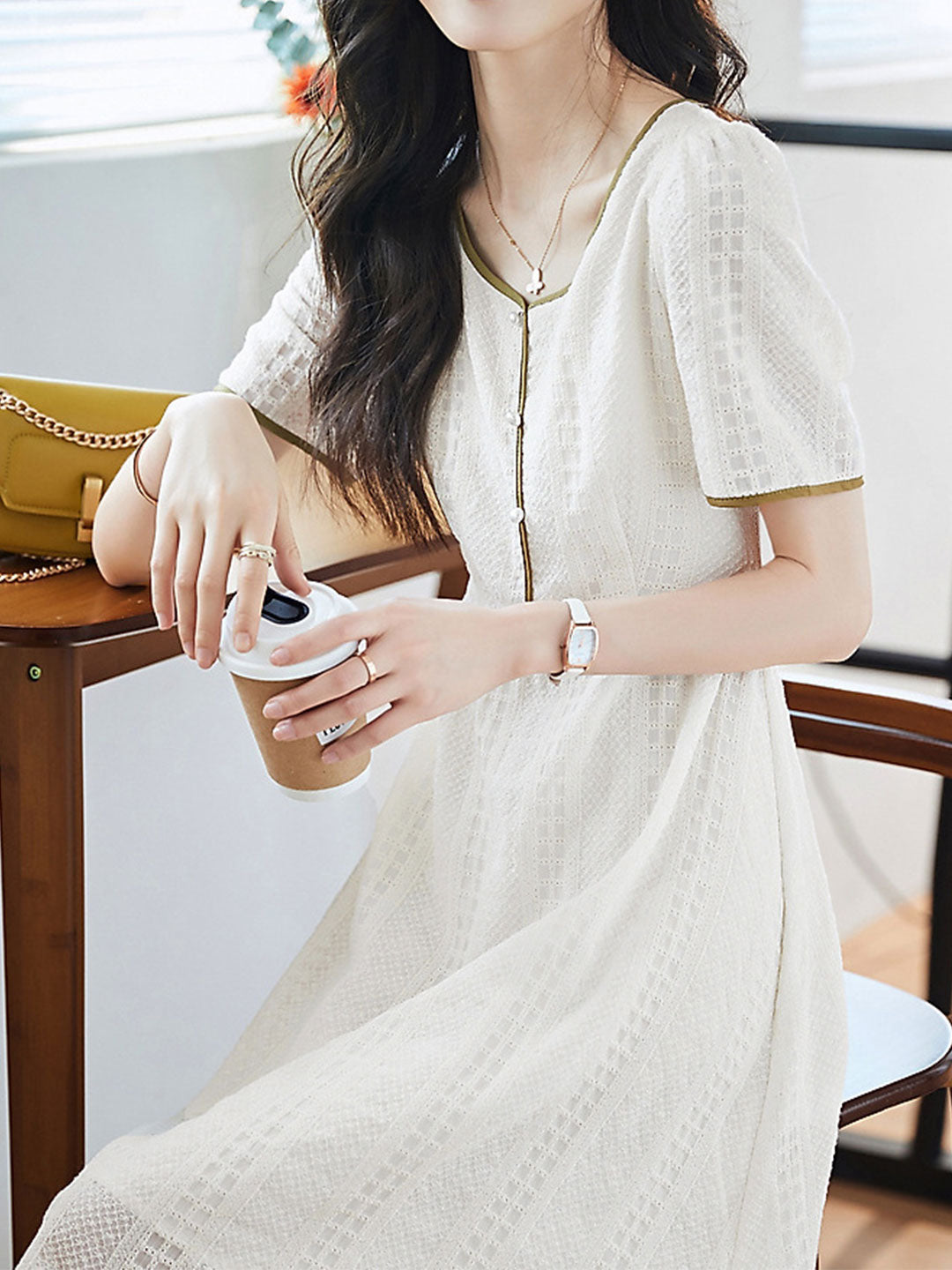 A Vintage Style Dress with Delicate Timeless Details