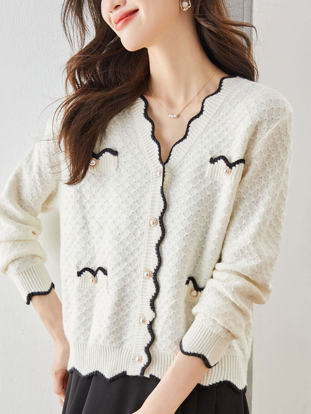 Classic Vintage Cardigan with a Flattering Fit