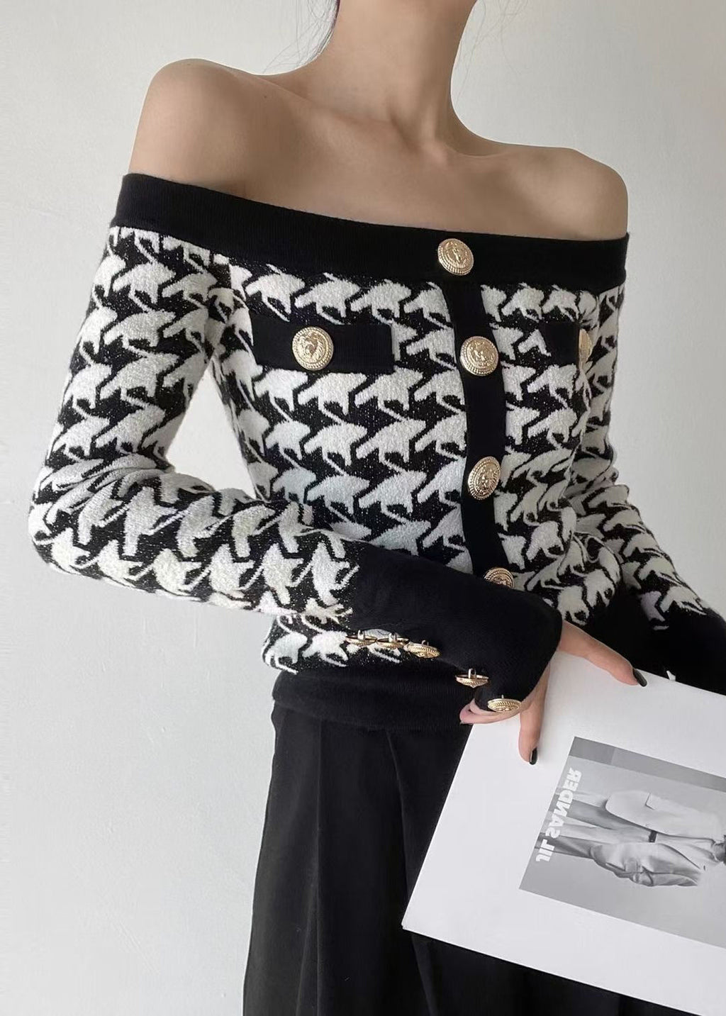 A Vintage Style Sweater with Delicate Timeless Details
