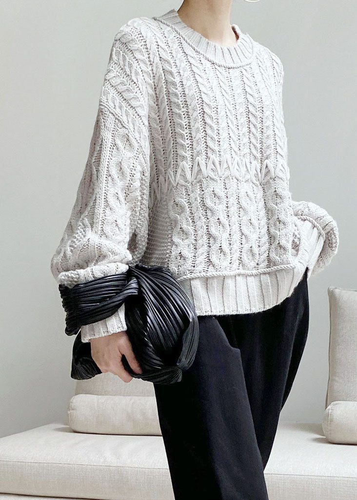 A Vintage Style Sweater with Delicate Timeless Details