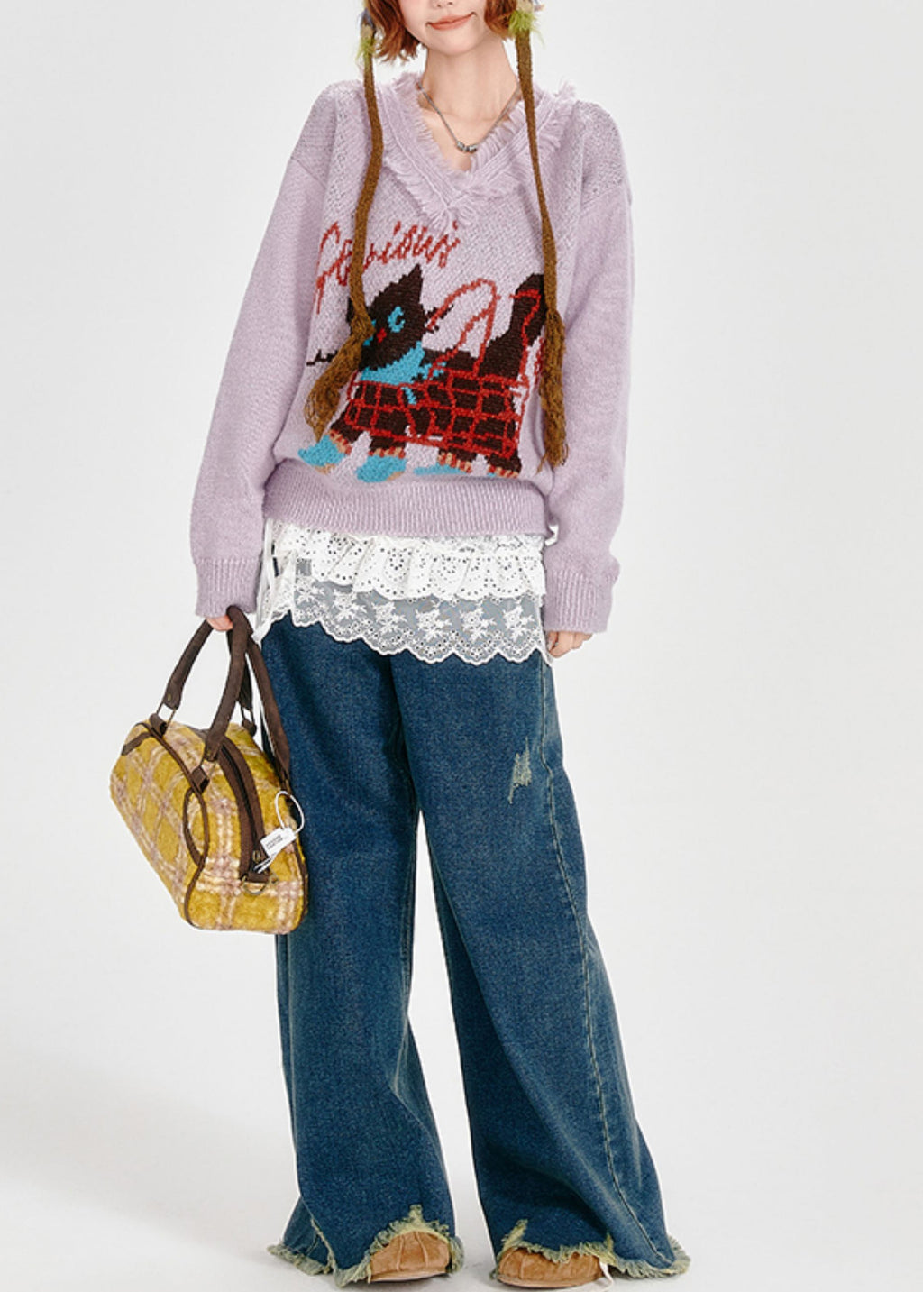 Classic Vintage Sweater with a Flattering Fit