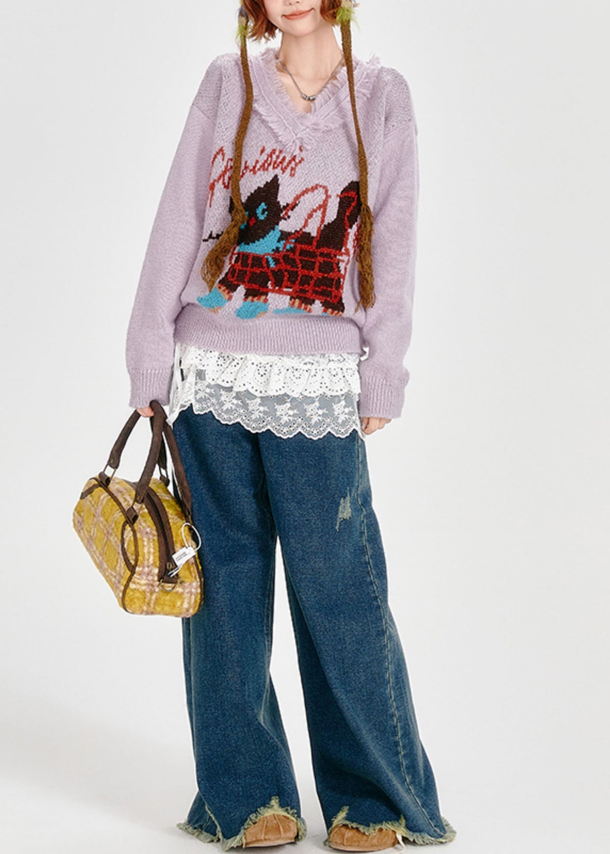 Classic Vintage Sweater with a Flattering Fit