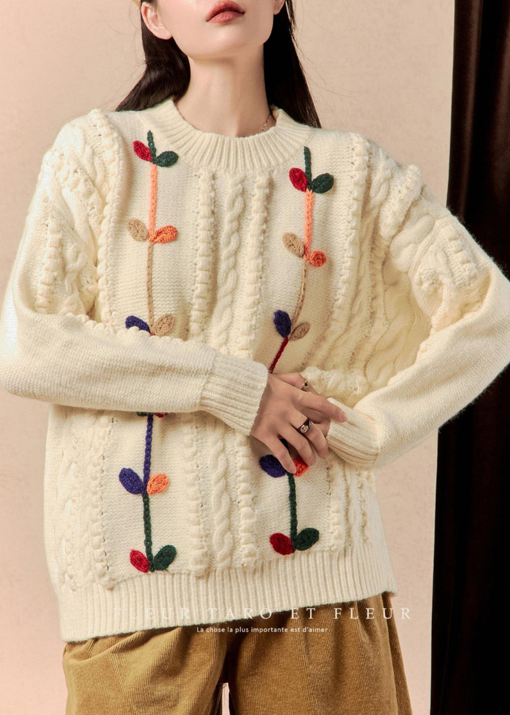 Classic Vintage Sweater with a Flattering Fit