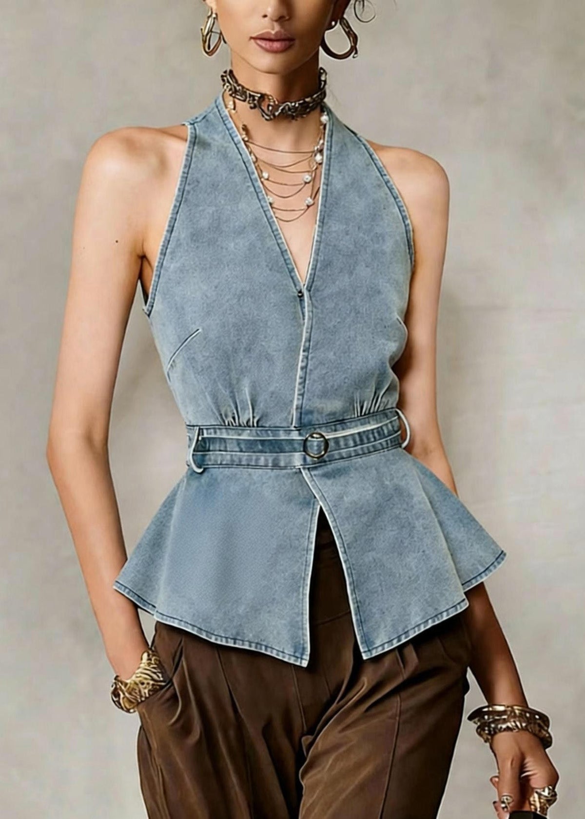 Well Tailored Top with a Graceful Silhouette