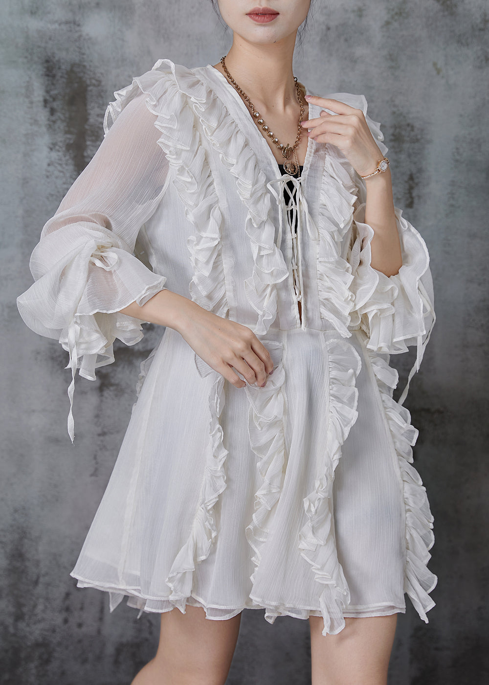 A Vintage Style Dress with Delicate Timeless Details