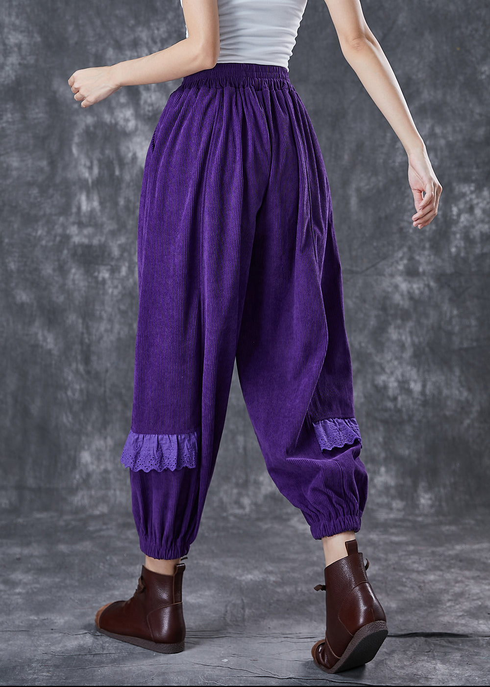 A Vintage Style Pants with Delicate Timeless Details