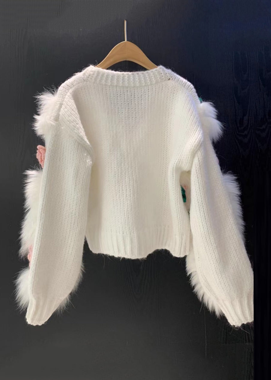 A Vintage Style Cardigan with Delicate Timeless Details