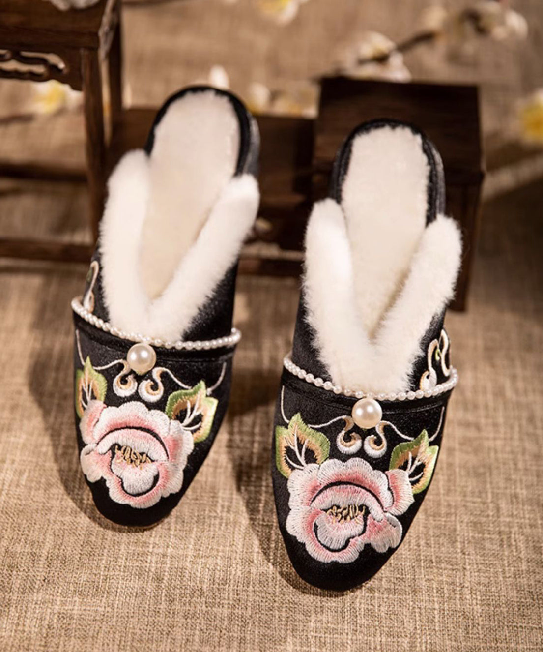 Vintage Inspired Orthopedic Slippers