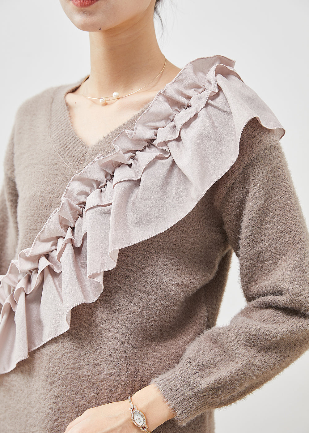 A Vintage Style Sweater with Delicate Timeless Details