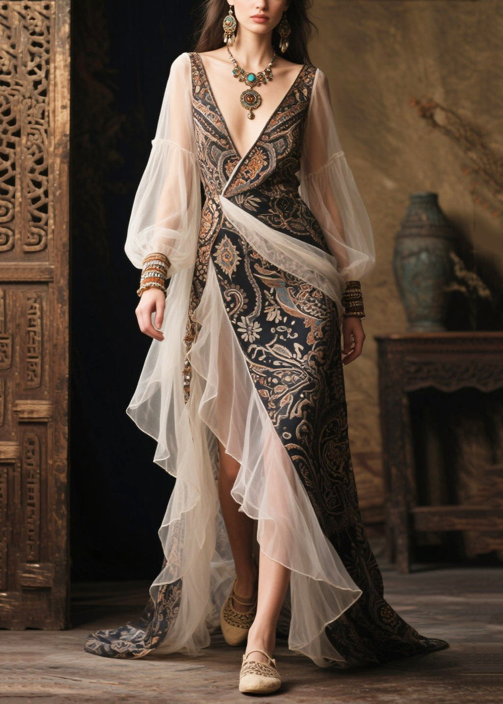 Classic Vintage Dress with a Flattering Fit