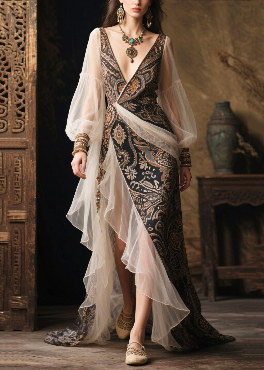 Classic Vintage Dress with a Flattering Fit