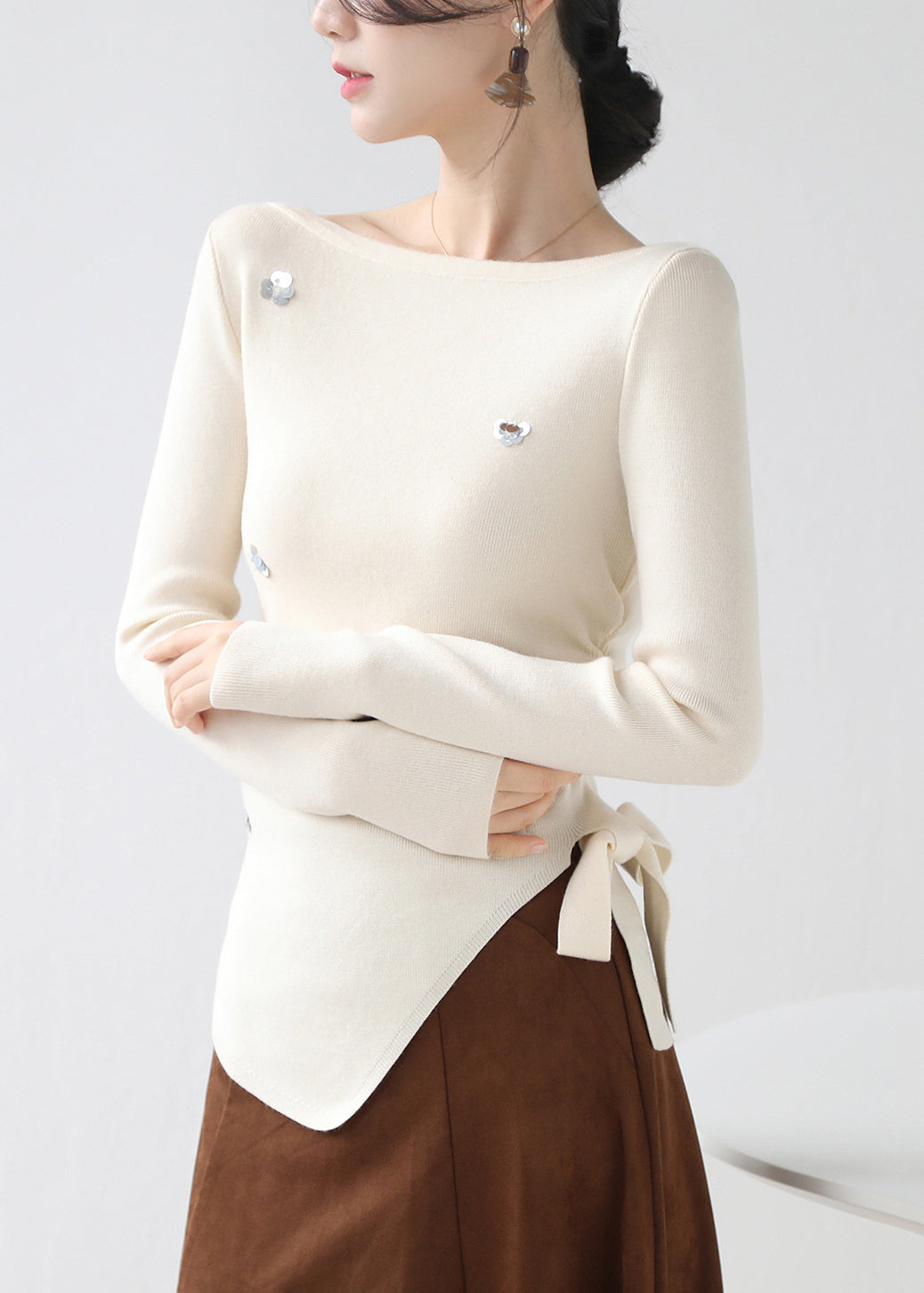 A Vintage Style Sweater with Delicate Timeless Details