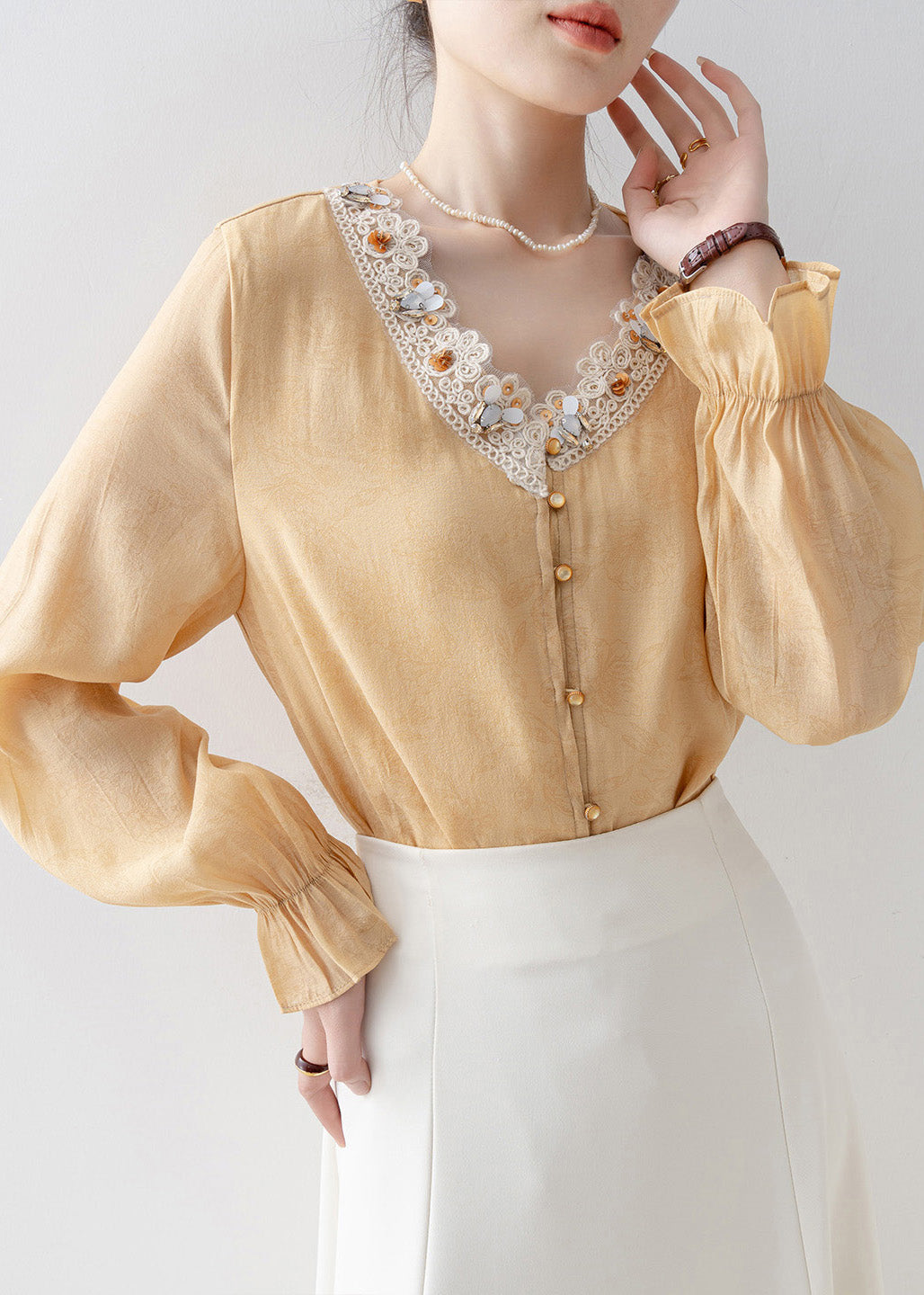 Vintage Inspired Blouse with a Contemporary Edge