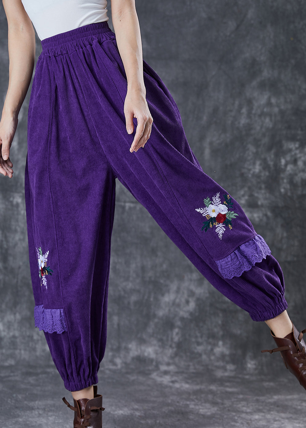 A Vintage Style Pants with Delicate Timeless Details
