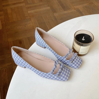 Plaid purple