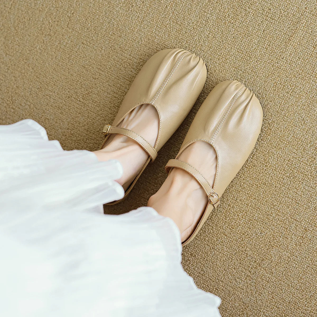 Classic Orthopedic Flats with Timeless Style