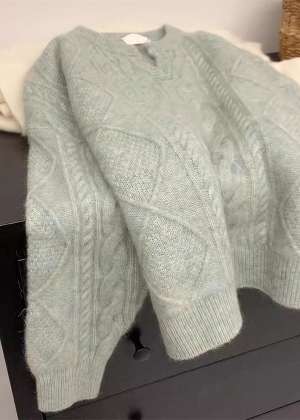 A Vintage Style Sweater with Delicate Timeless Details