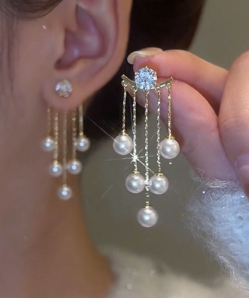 Vintage Handmade Gold Earring