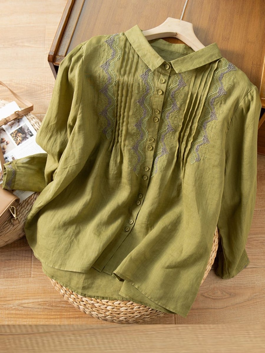 A Vintage Style Shirt with Delicate Timeless Details