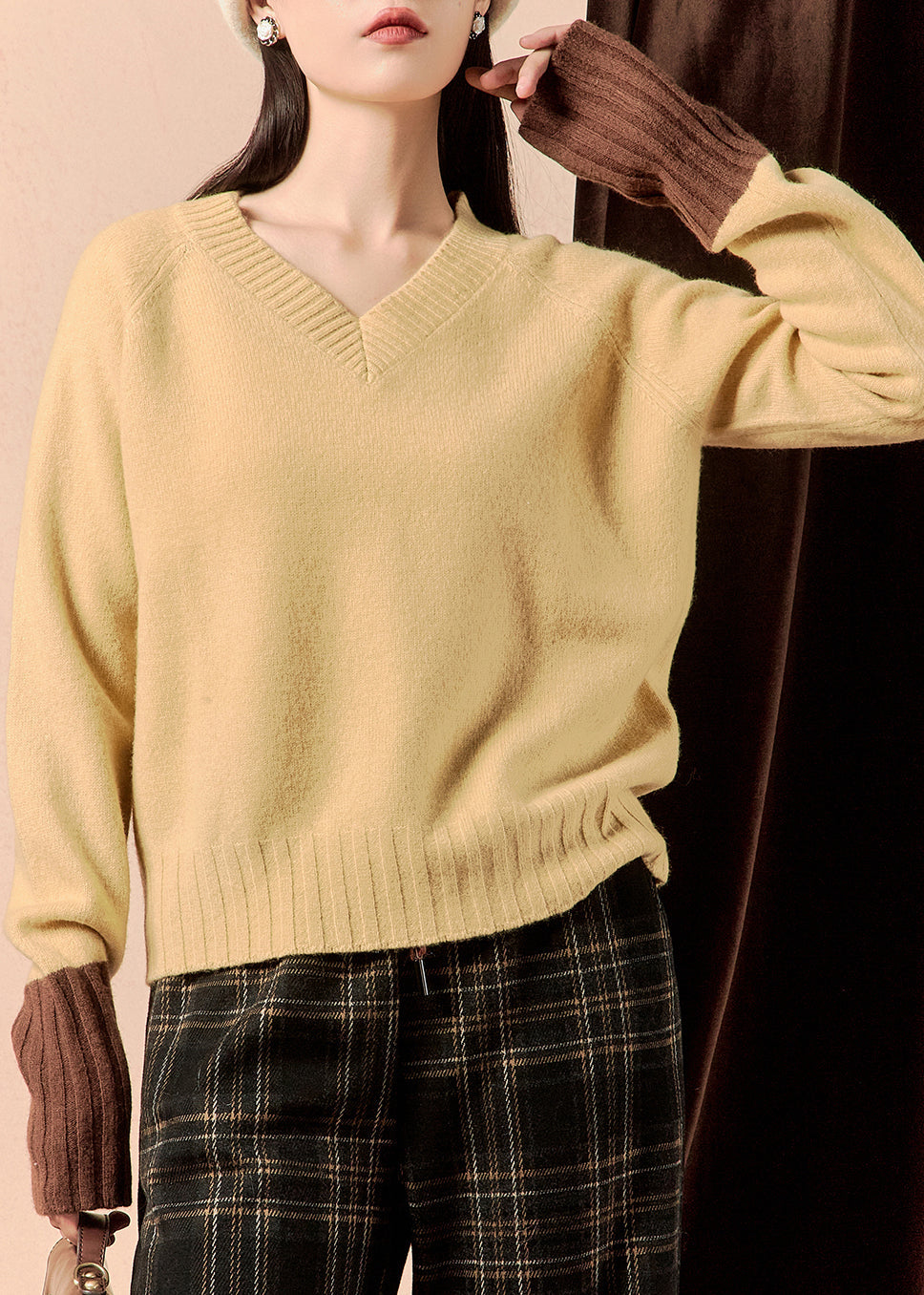A Vintage Style Sweater with Delicate Timeless Details