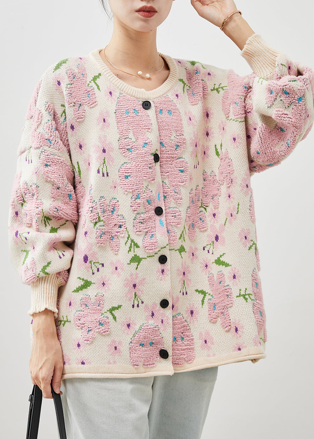 A Vintage Style Cardigan with Delicate Timeless Details