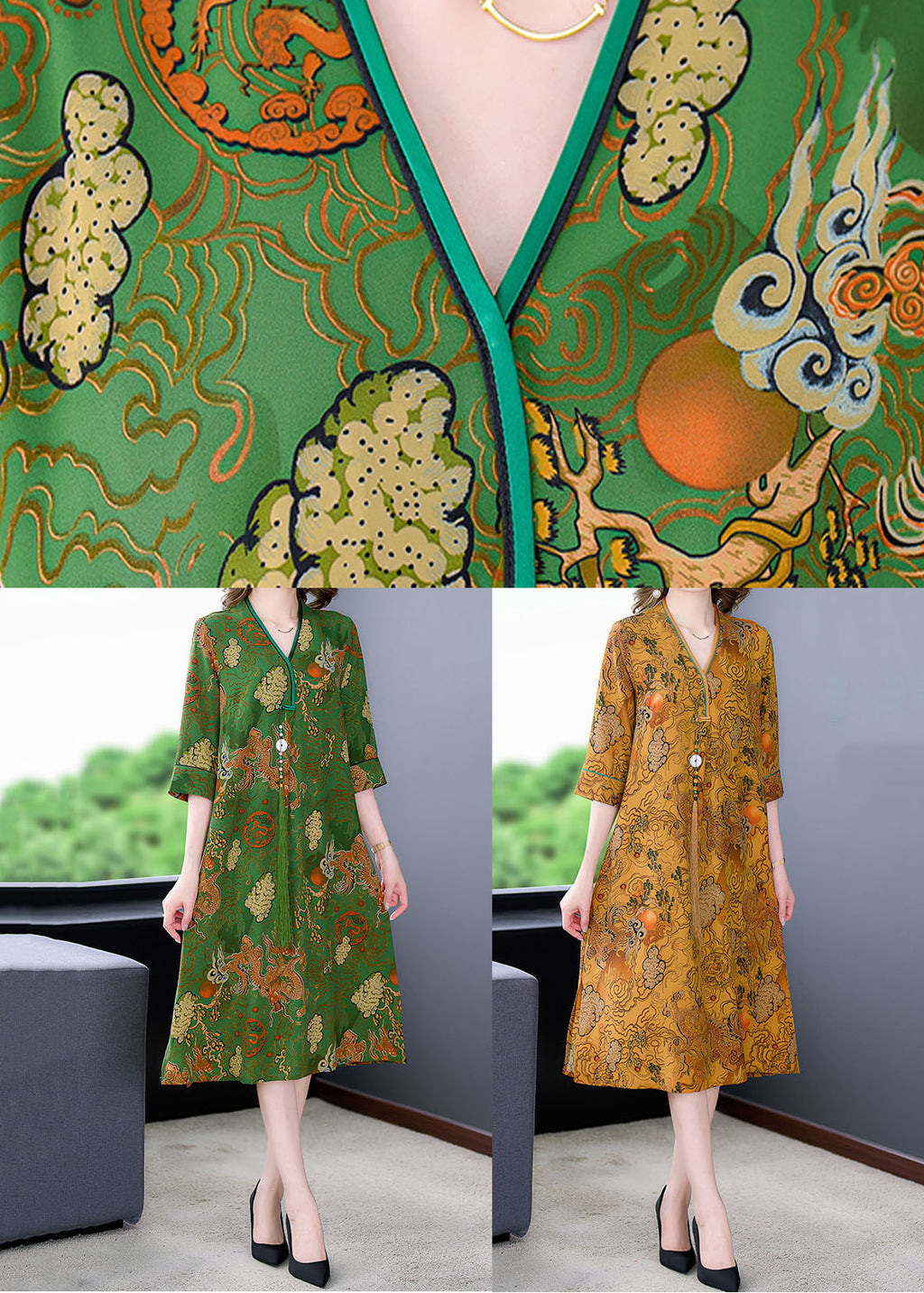 Classic Vintage Dress with a Flattering Fit