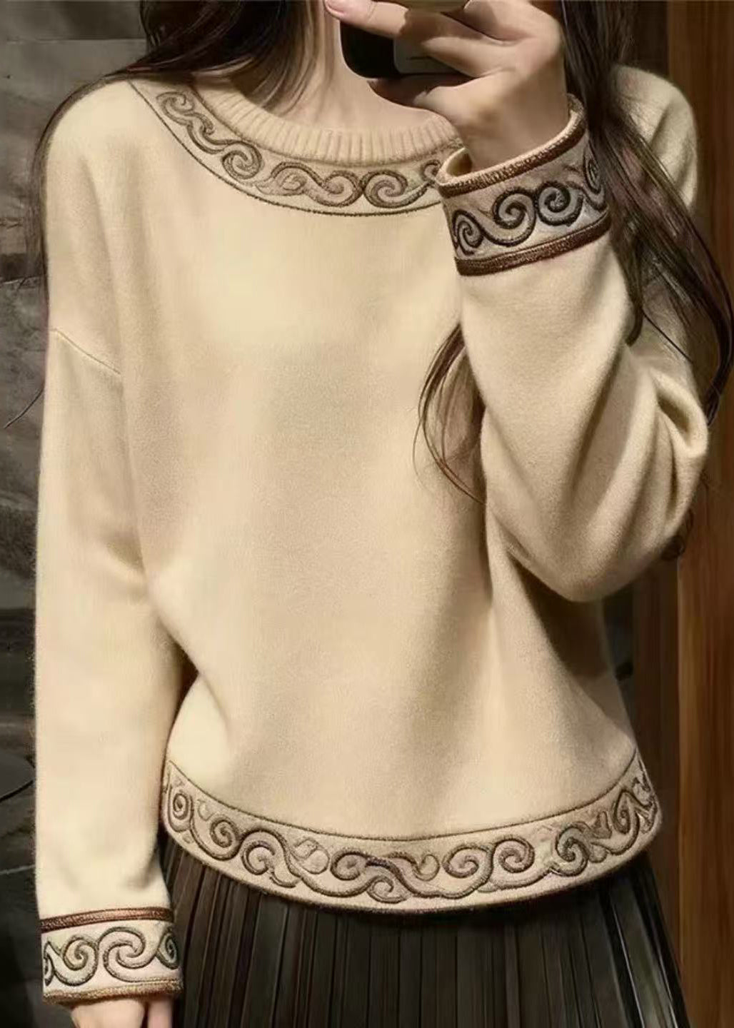 Vintage Inspired Sweater with a Contemporary Edge
