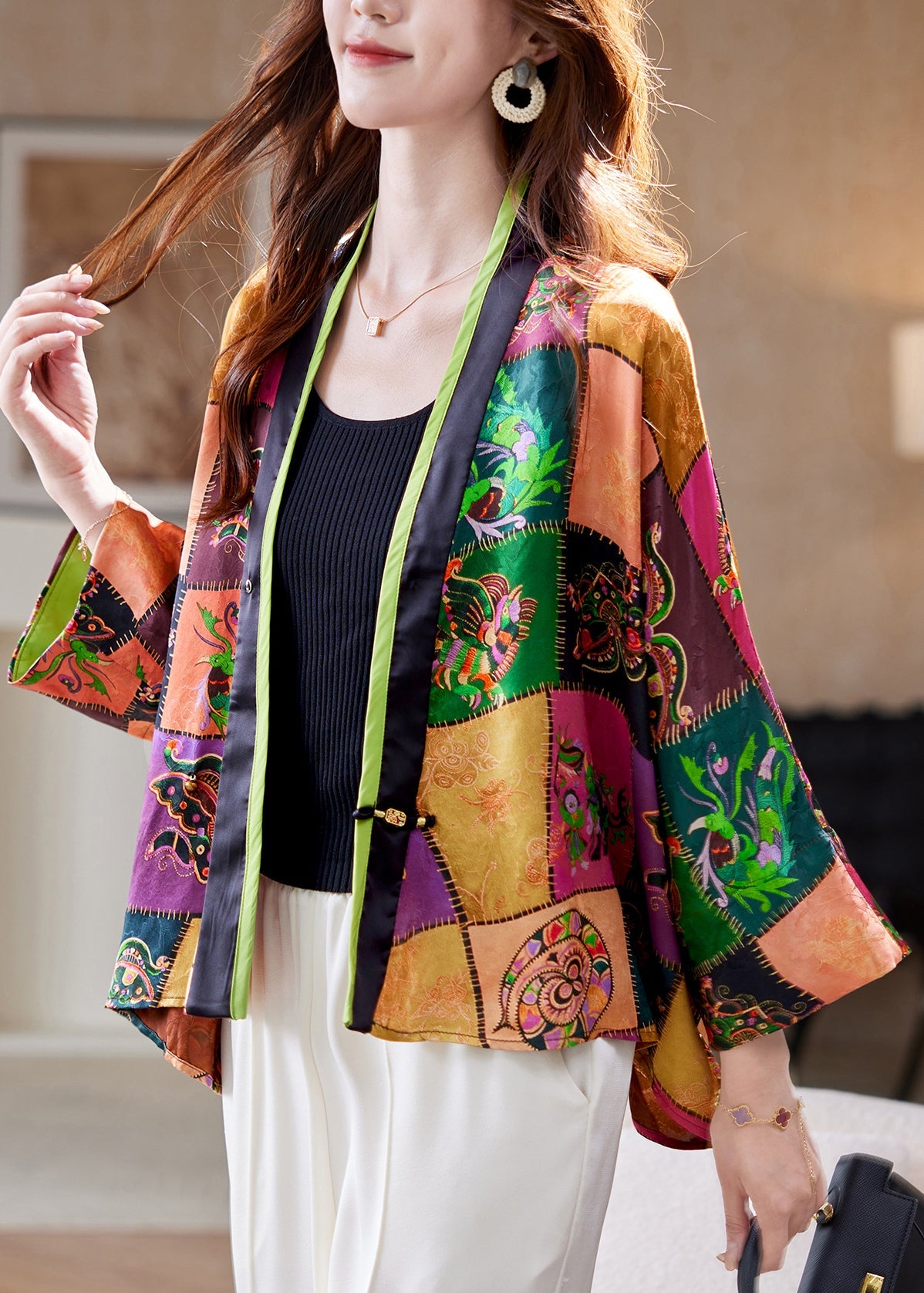 Classic Vintage Cardigan with a Flattering Fit