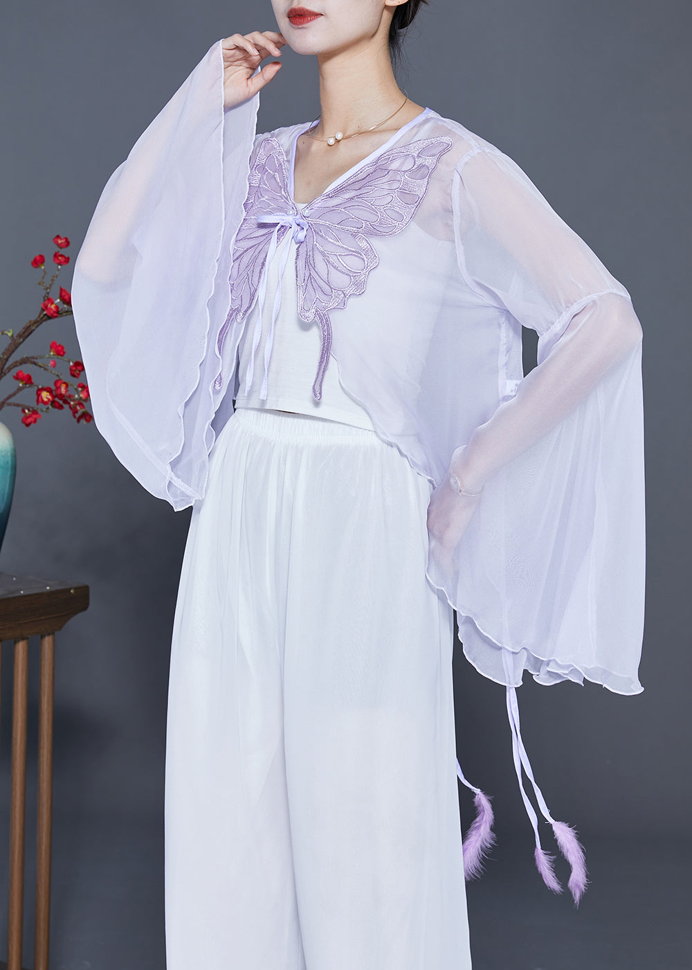 A Vintage Style Cardigan with Delicate Timeless Details