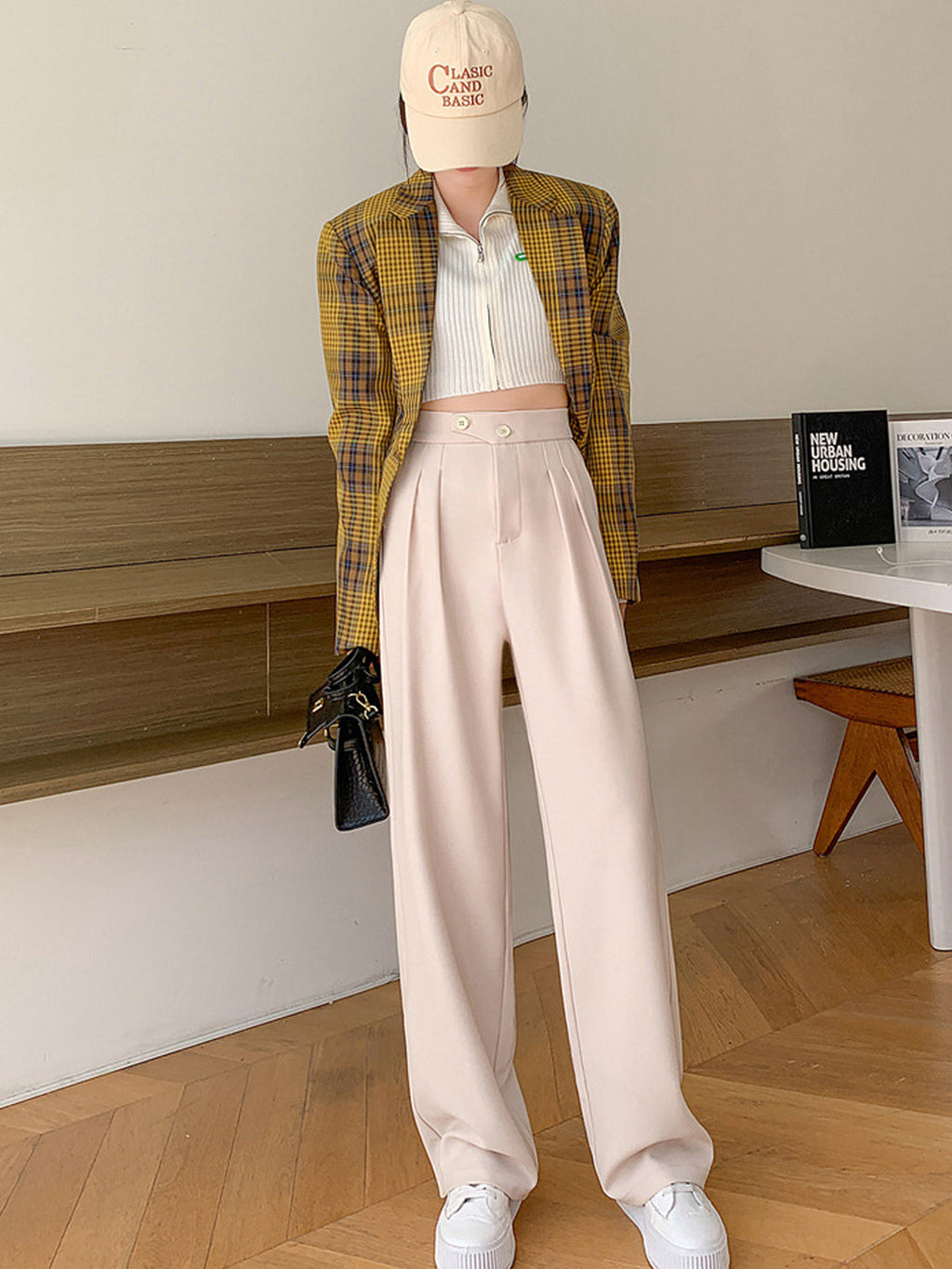 A Vintage Style Pants with Delicate Timeless Details