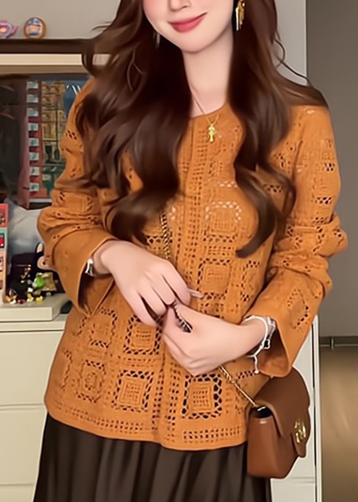 A Vintage Style Cardigan with Delicate Timeless Details