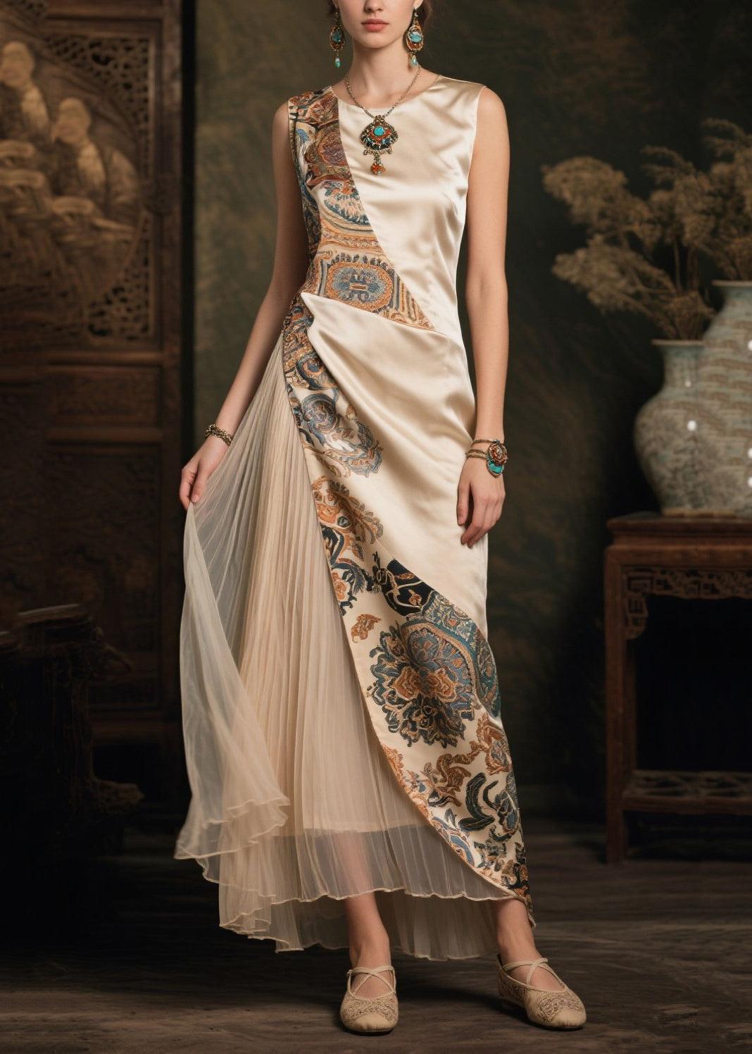 A Vintage Style Dress with Delicate Timeless Details