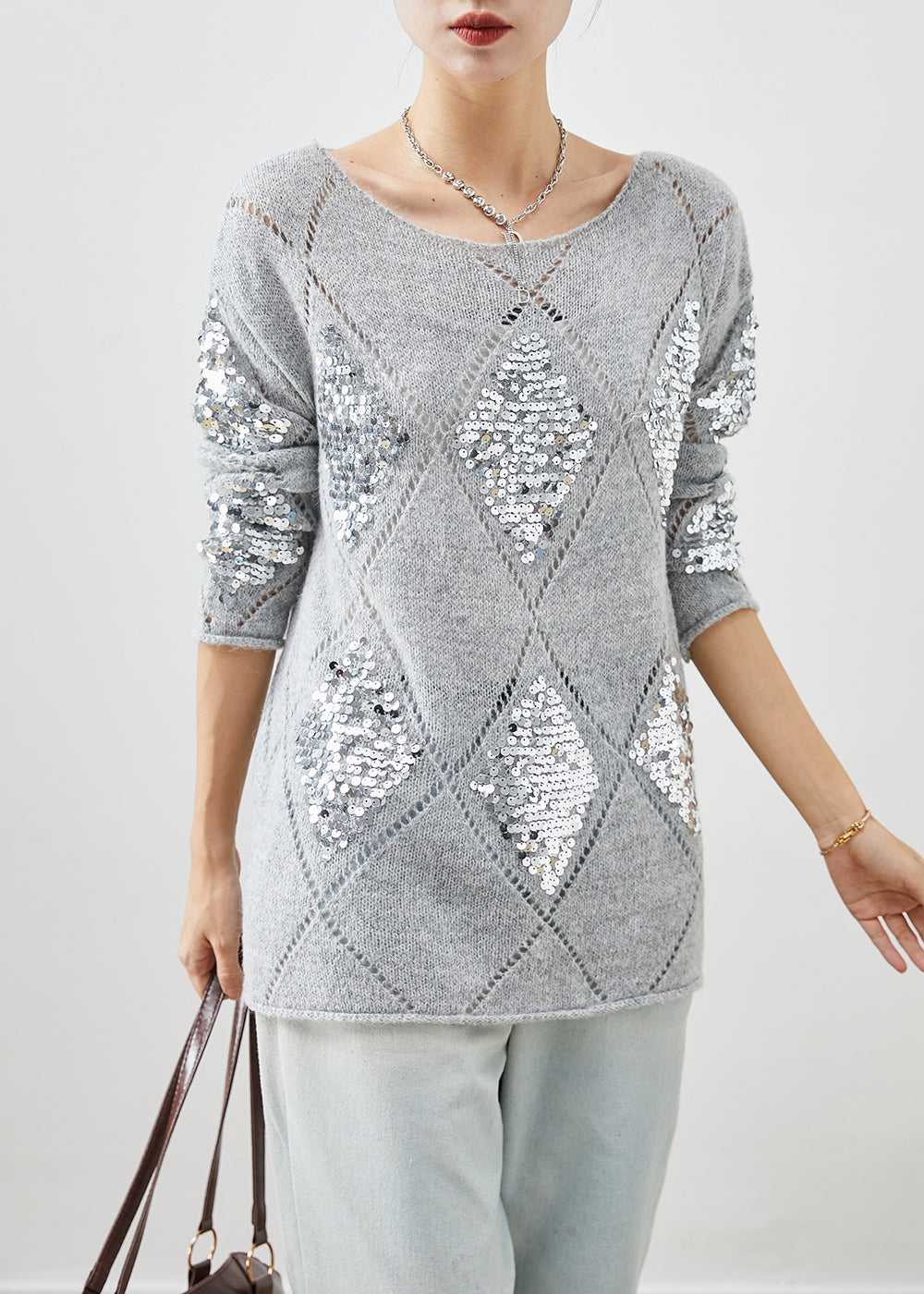 A Vintage Style Sweater with Delicate Timeless Details
