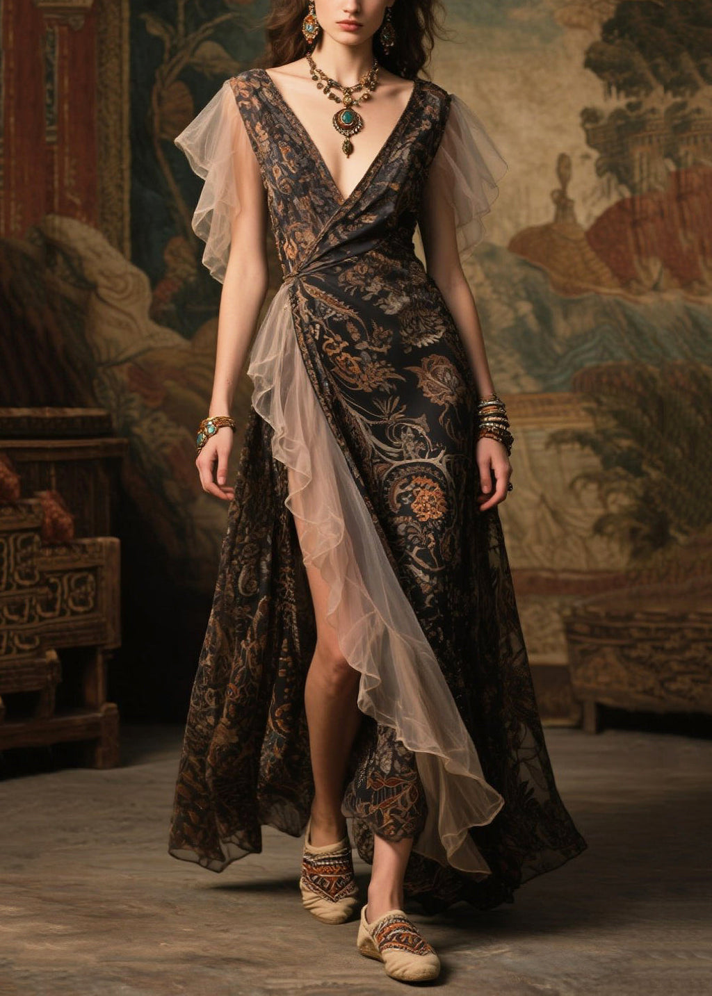 A Vintage Style Dress with Delicate Timeless Details