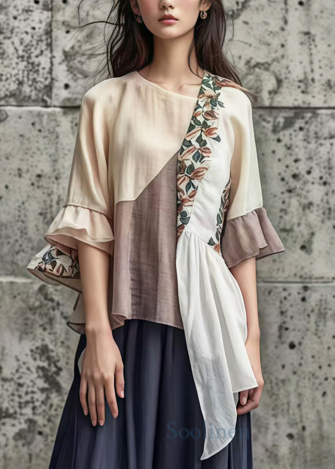 Classic Vintage Blouse with a Flattering Fit