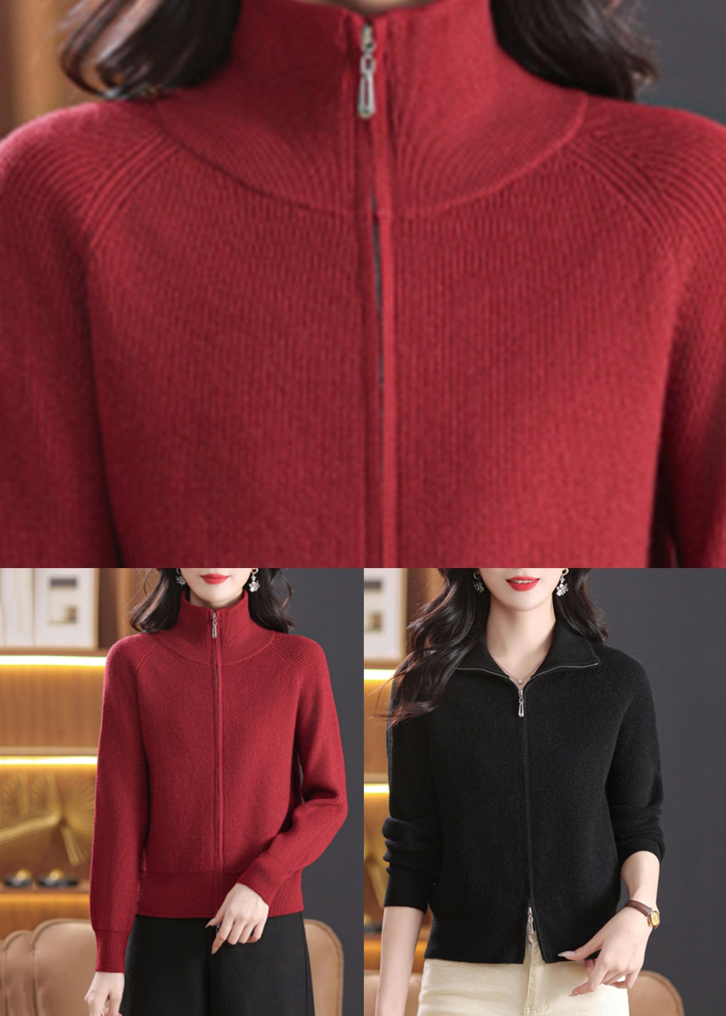 Well Tailored Cardigan with a Graceful Silhouette