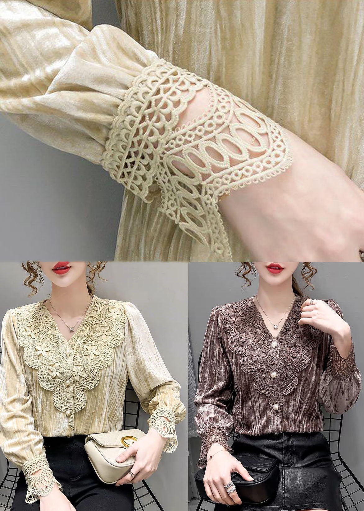 Classic Vintage Blouse with a Flattering Fit