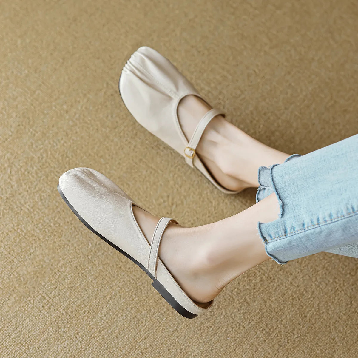 Classic Orthopedic Flats with Timeless Style