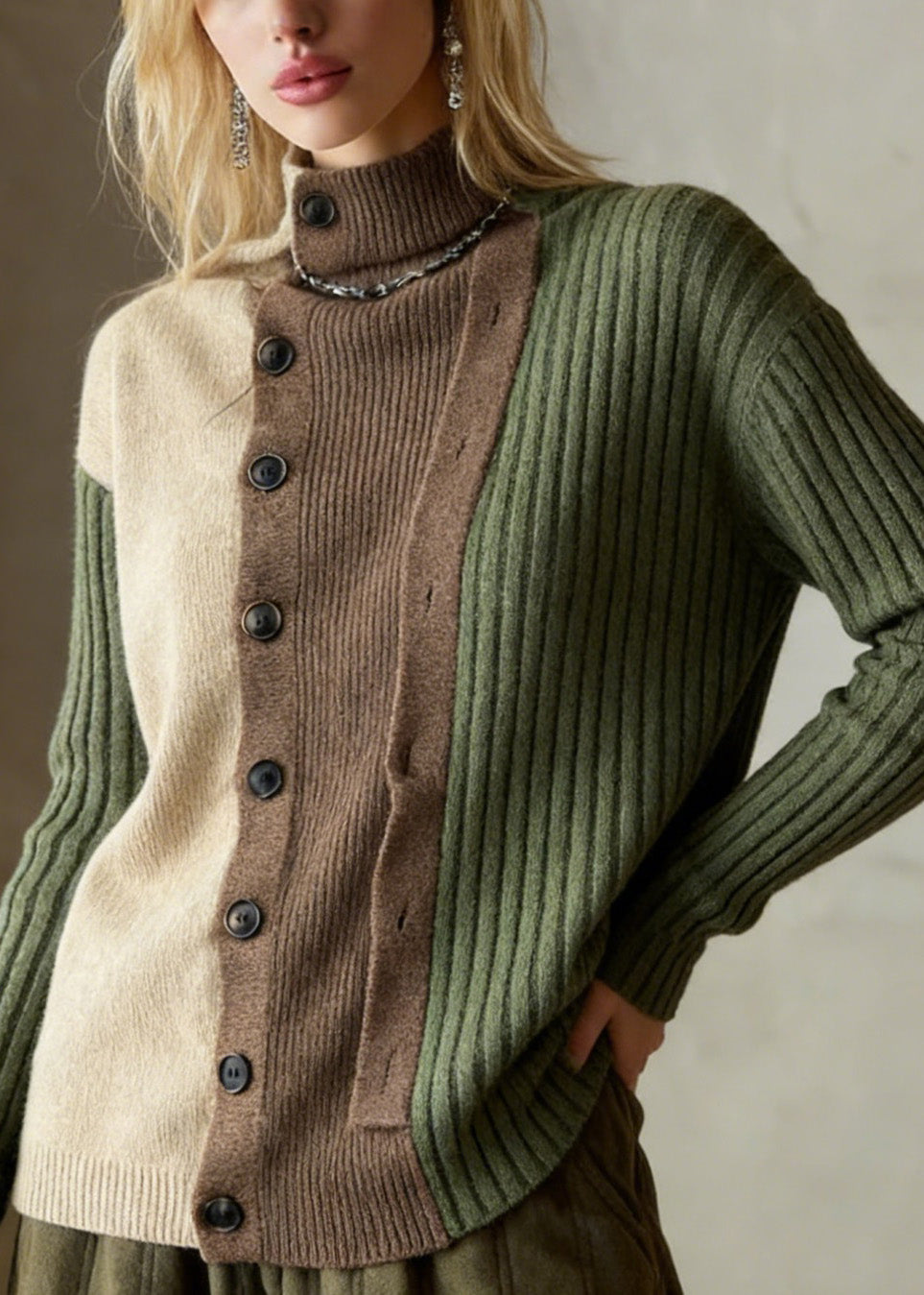 A Vintage Style Sweater with Delicate Timeless Details
