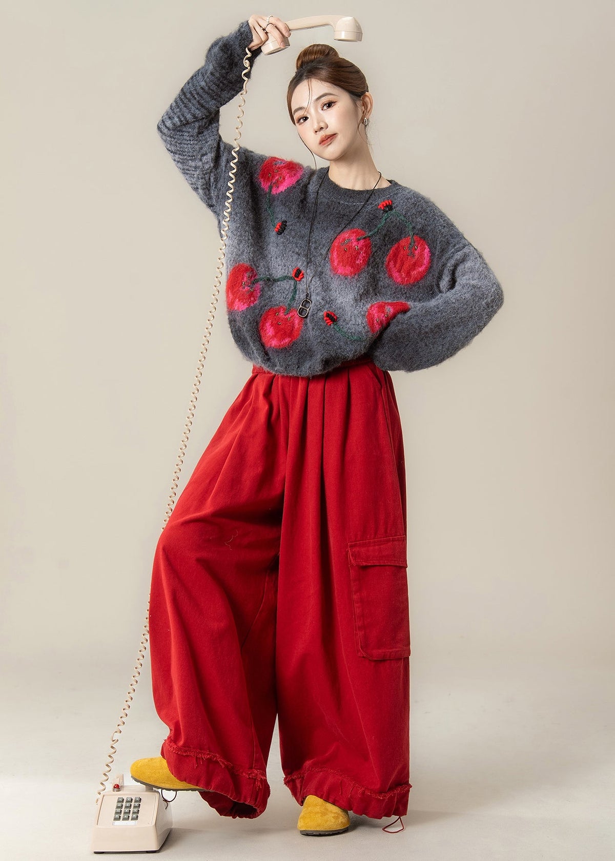 Classic Vintage Sweater with a Flattering Fit