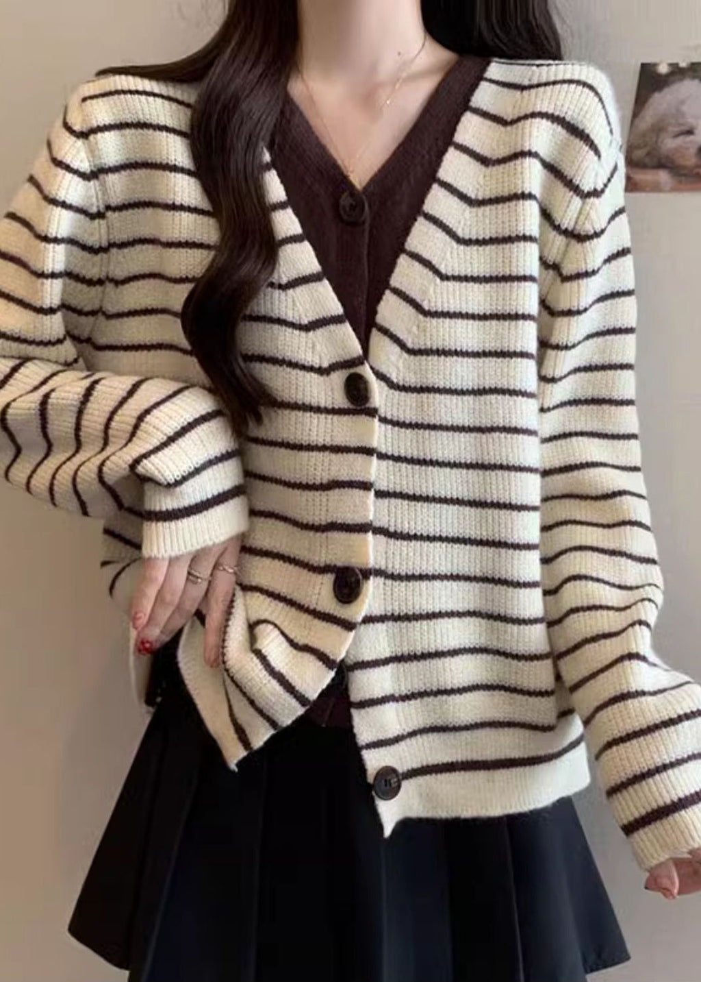 A Vintage Style Cardigan with Delicate Timeless Details