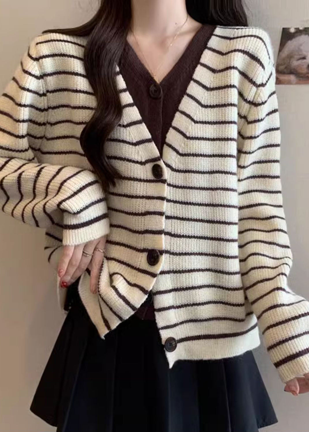 A Vintage Style Cardigan with Delicate Timeless Details
