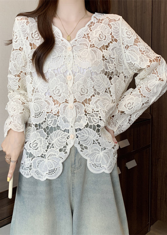 A Vintage Style Cardigan with Delicate Timeless Details