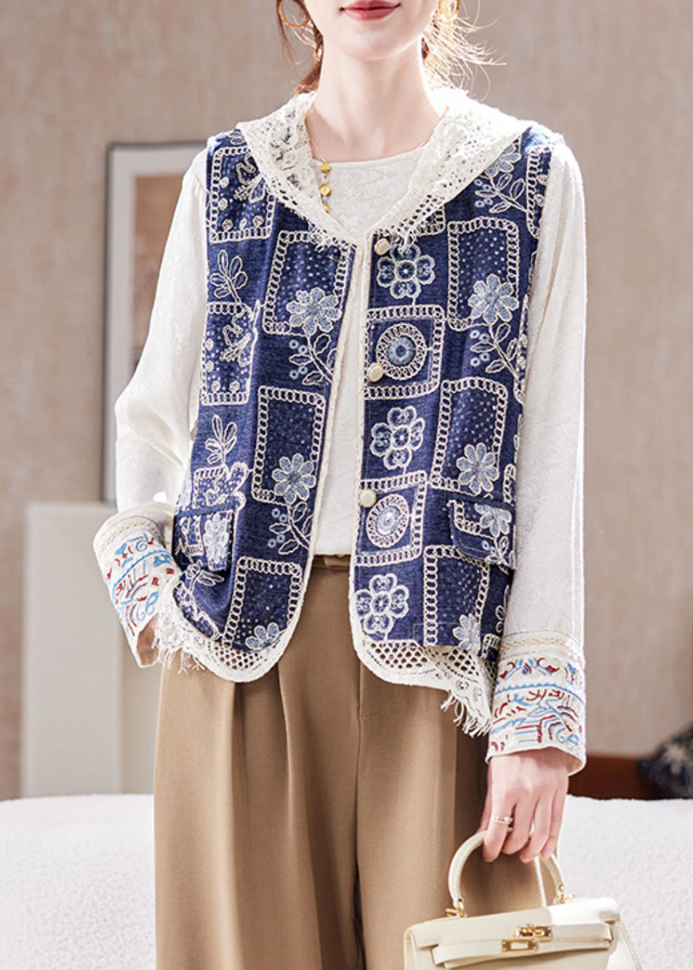 A Vintage Style Coat with Delicate Timeless Details