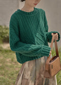A Vintage Style Sweater with Delicate Timeless Details